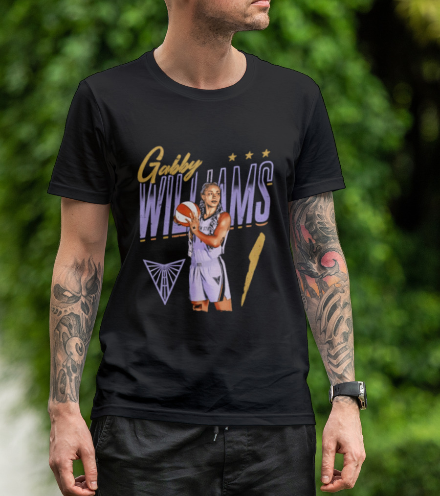 Gabby Williams 1 Golden State Valkyries Basketball Pose T-Shirt