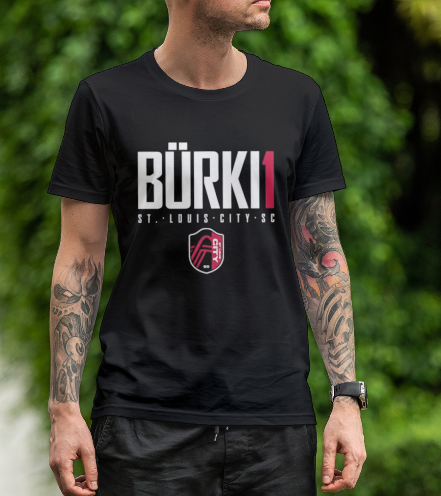 Bürki 1 St. Louis City SC Elite Soccer Fan Gear T-Shirt
