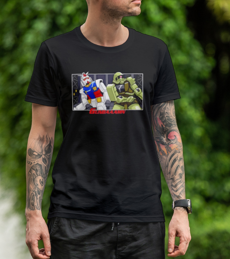 Gundaaamn Robots Anime Mecha Showdown T-Shirt