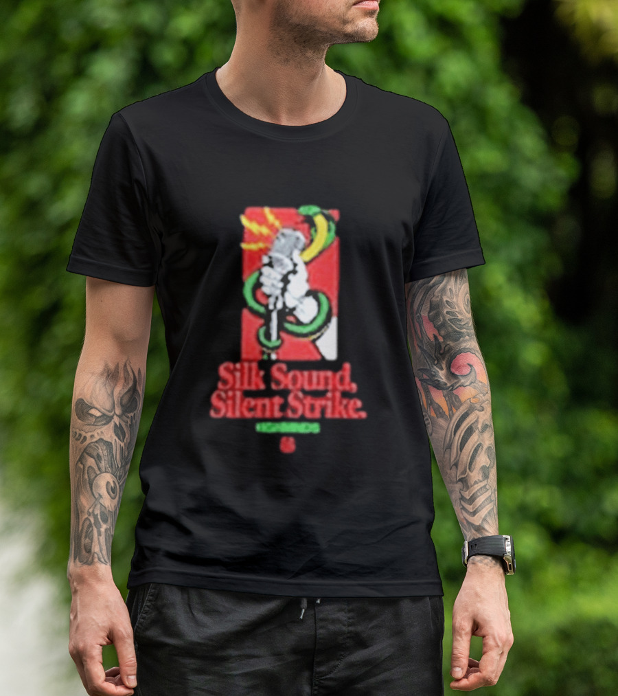 Silk Sound Silent Strike Retro Microphone And Snake T-Shirt