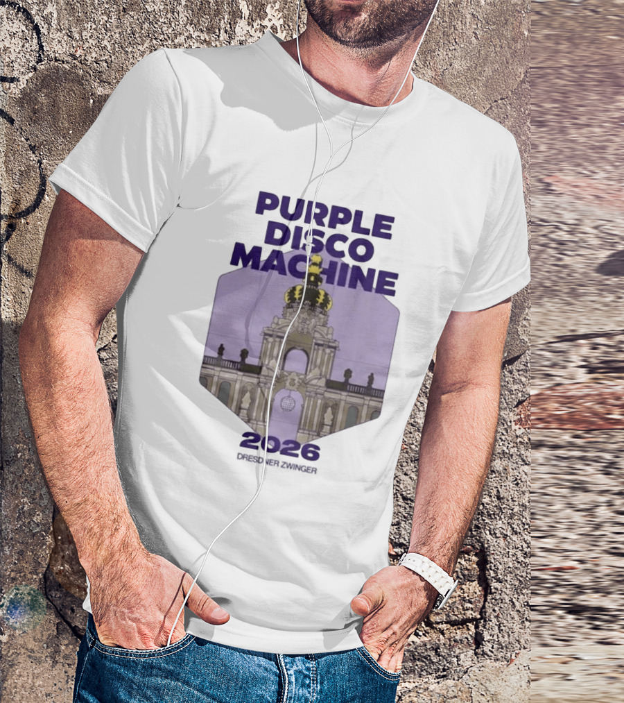 Purple Disco Machine 2026 Dresden Zwinger Vintage Architecture T-Shirt