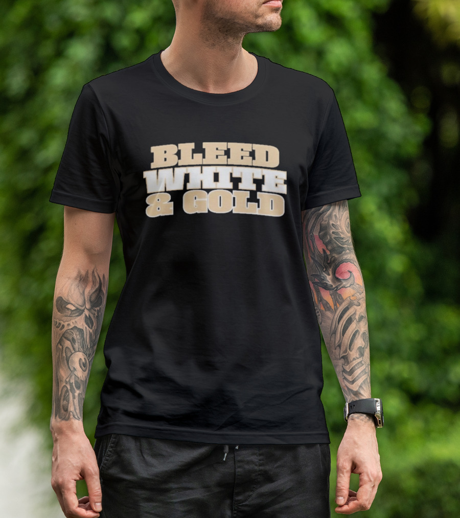 Bleed White And Gold T-Shirt