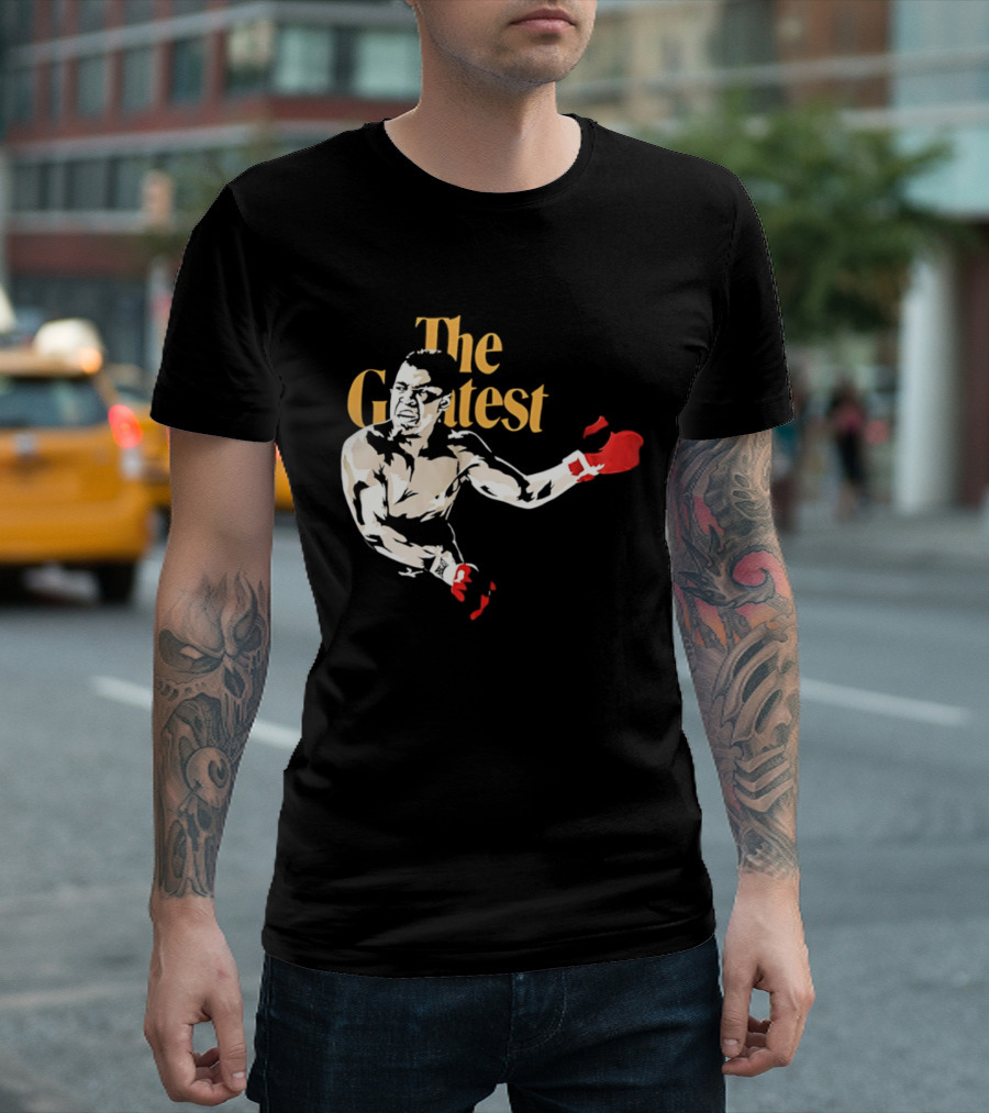 The Greatest Muhammad Ali Red Gloves Boxer T-Shirt