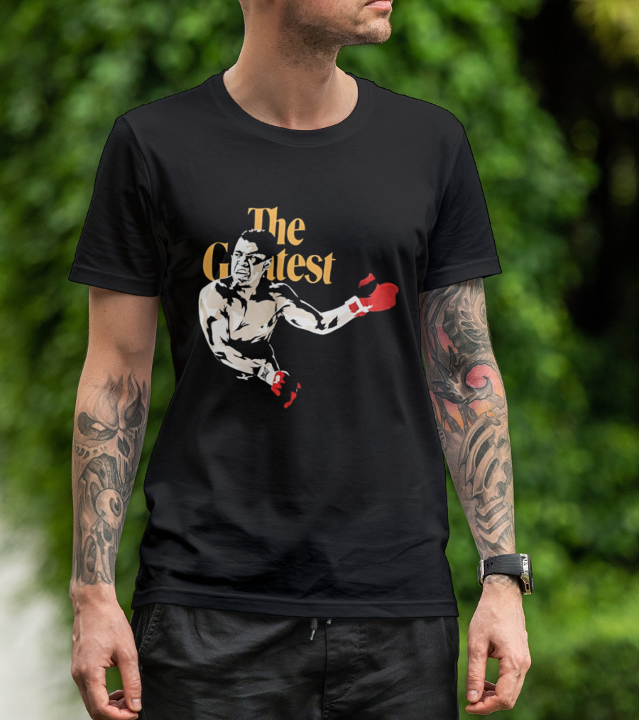 The Greatest Muhammad Ali Red Gloves Boxer T-Shirt