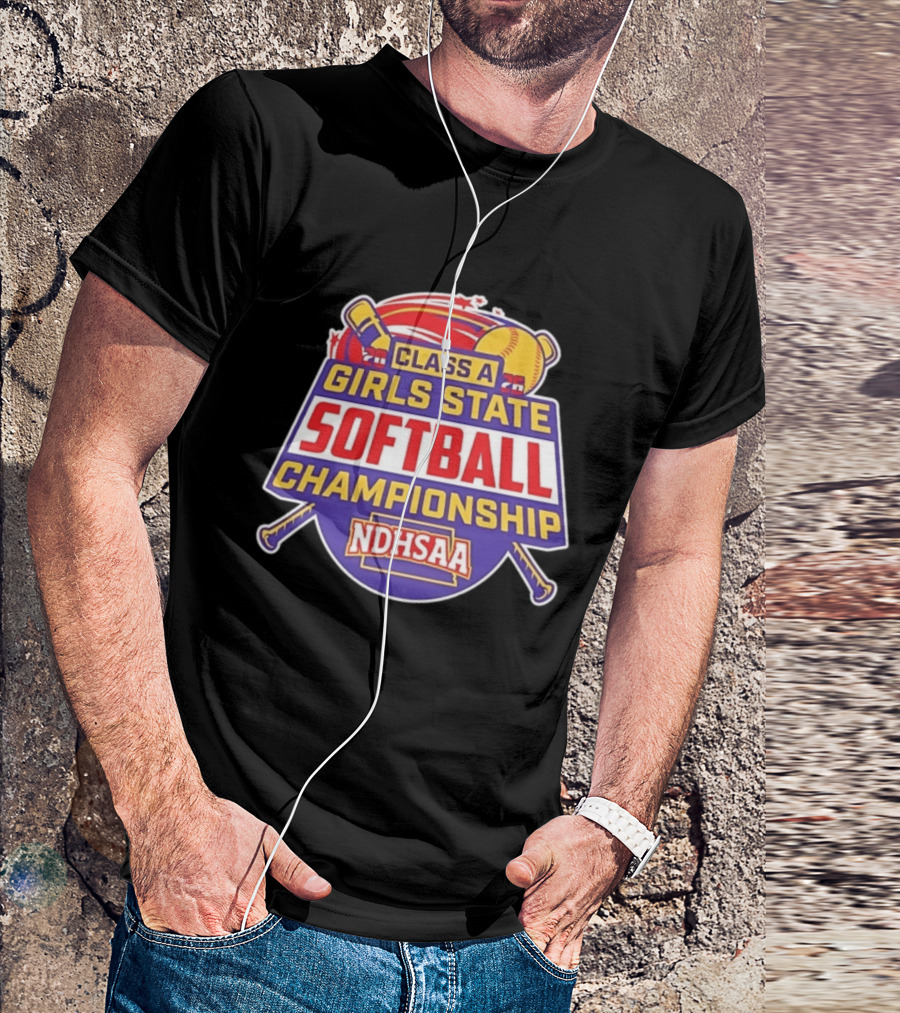 Class A Girls State Softball Championship NDHSAA 2026 Merchandise T-Shirt