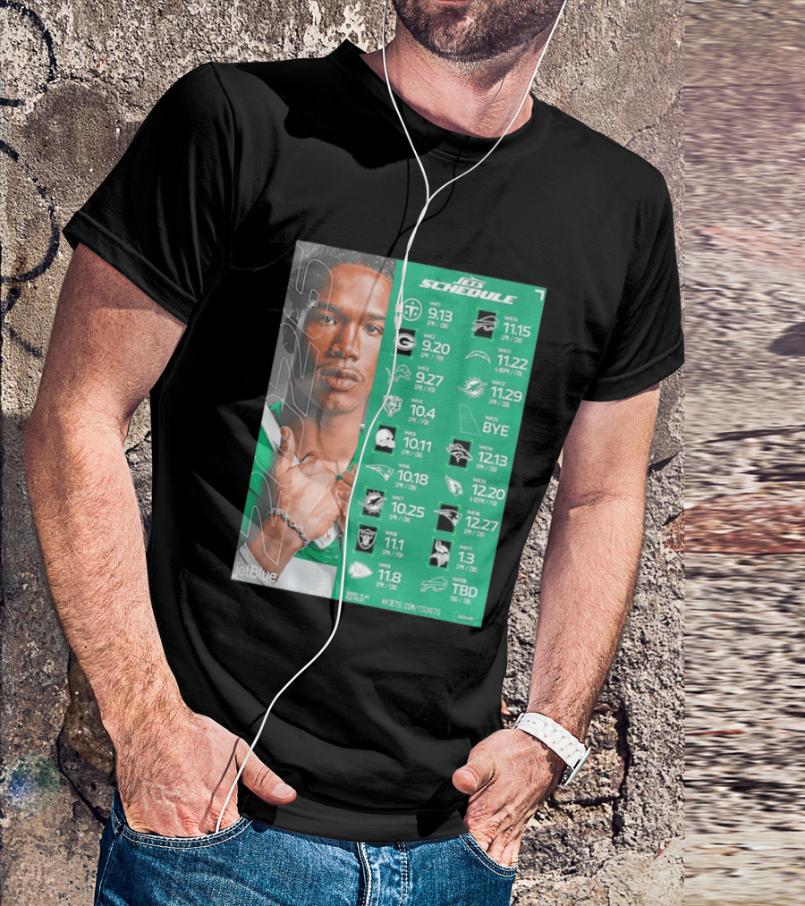 New York Jets 2026 Schedule NFL Matchups And Dates T-Shirt