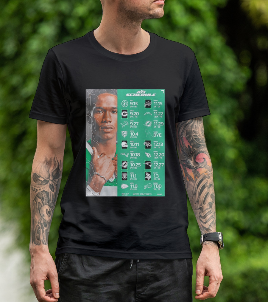 New York Jets 2026 Schedule NFL Matchups And Dates T-Shirt