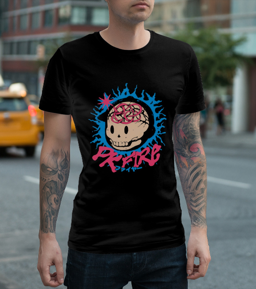 PK Fire Skull Art EarthBound Ness T-Shirt