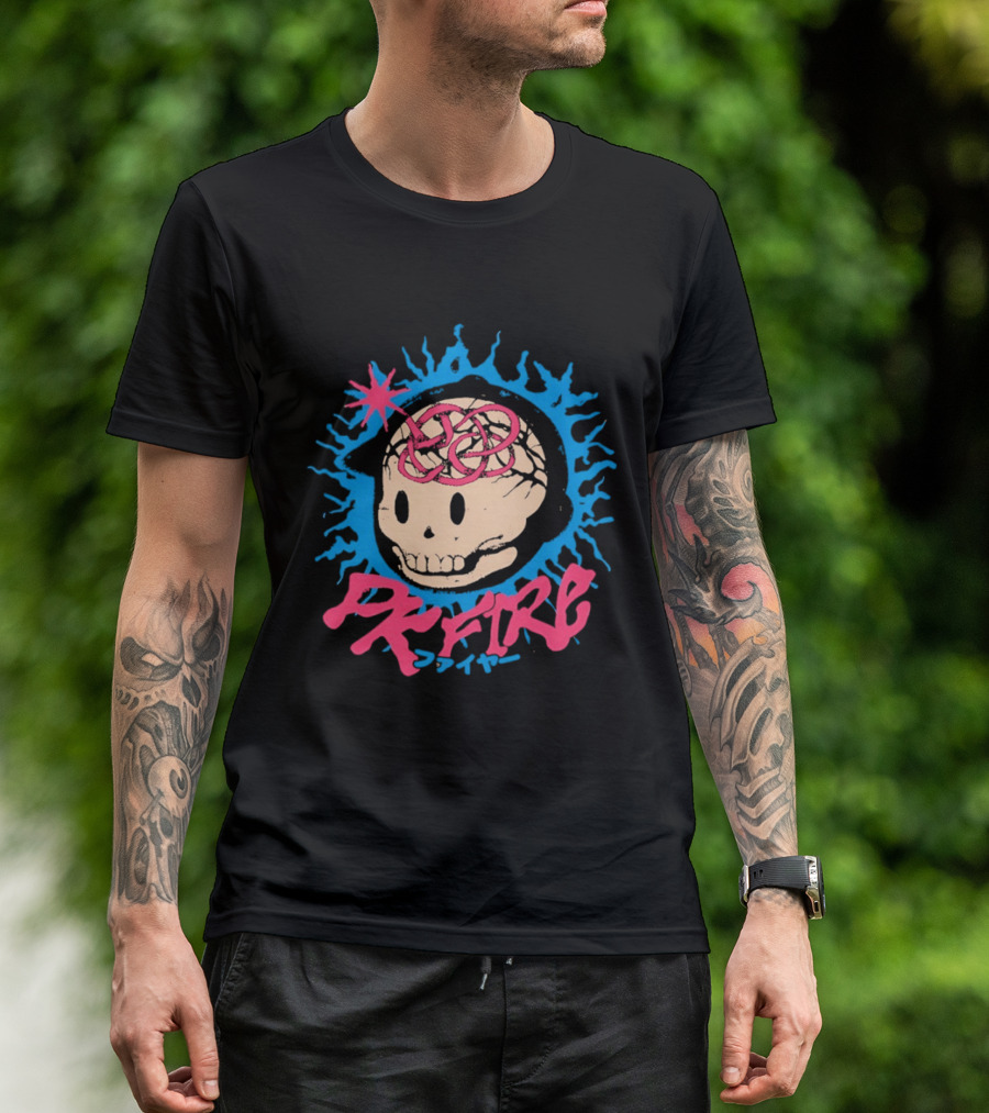 PK Fire Skull Art EarthBound Ness T-Shirt