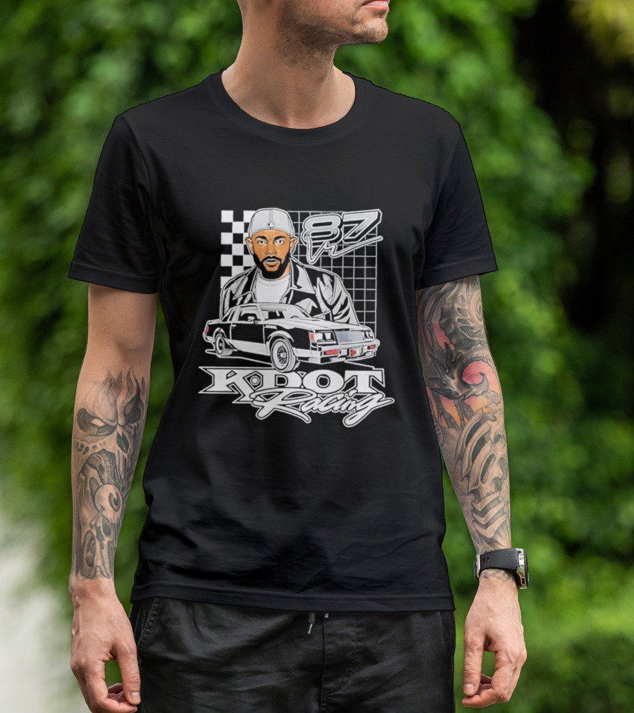 Kendrick Lamar K DOT Racing Graphic F7 Car Checkerboard T-Shirt