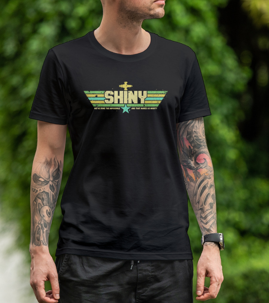 Shiny We've Done The Impossible And That Makes Us Mighty Retro Airplane Star T-Shirt