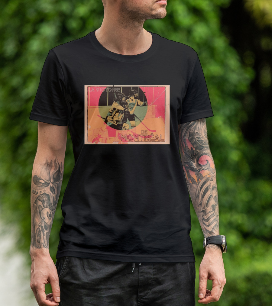 La Victoire De Montréal Hockey Vintage Pop T-Shirt