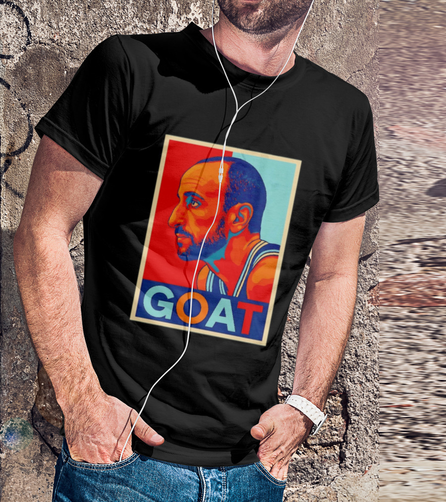 Manu Ginobili GOAT San Antonio Spurs 20 Retro Pop T-Shirt