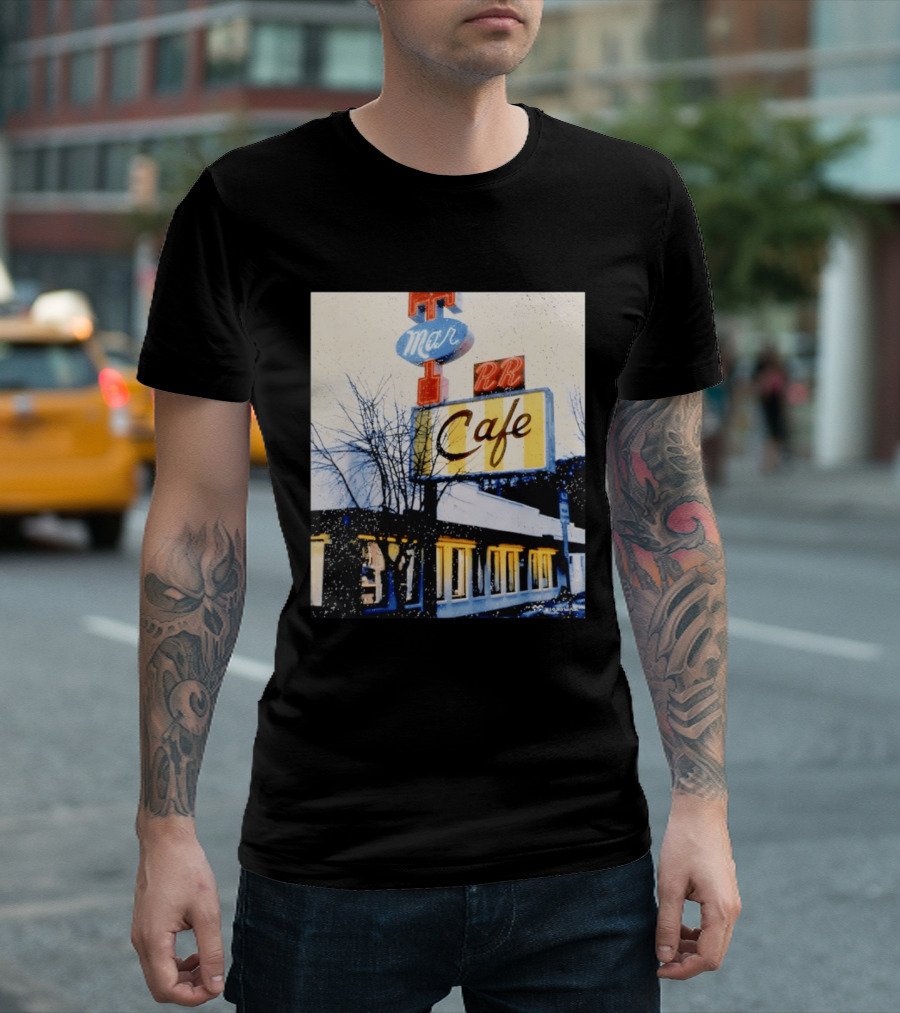 Twin Peaks Mar RR Cafe Sign Iconic Diner Scene T-Shirt