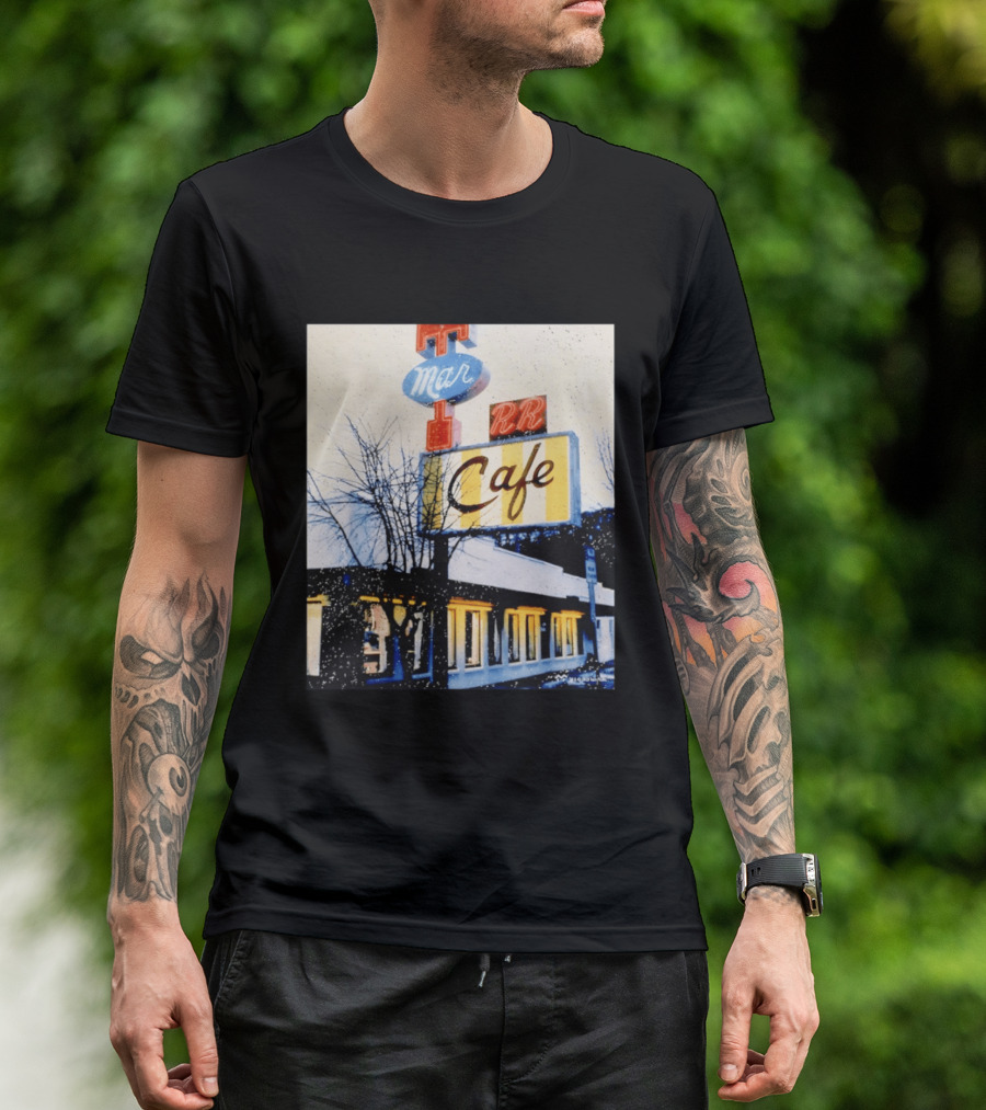 Twin Peaks Mar RR Cafe Sign Iconic Diner Scene T-Shirt