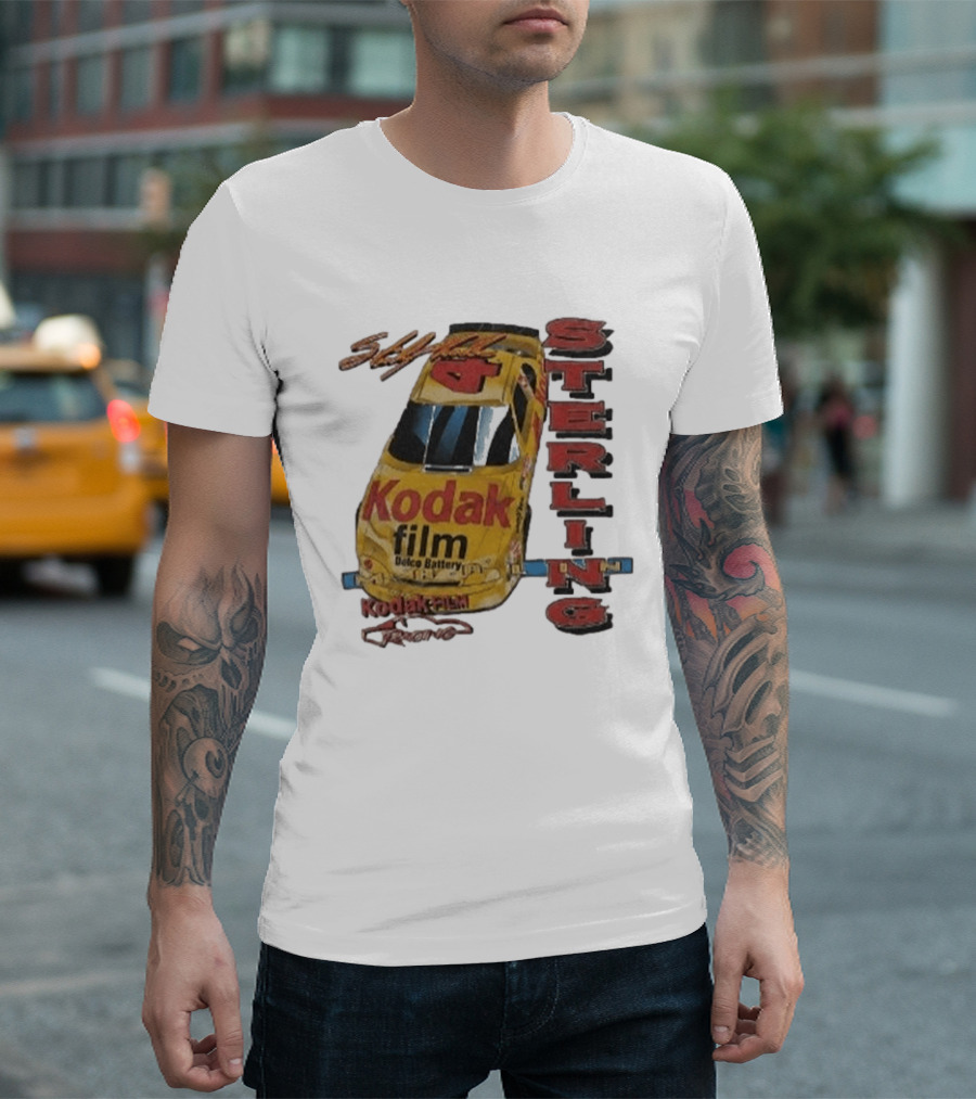 AJ Dillon Kodak Racing Sterling Marlin Kodak Film Delco Battery Car T-Shirt