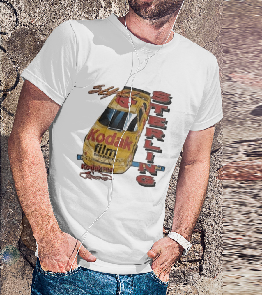 AJ Dillon Kodak Racing Sterling Marlin Kodak Film Delco Battery Car T-Shirt