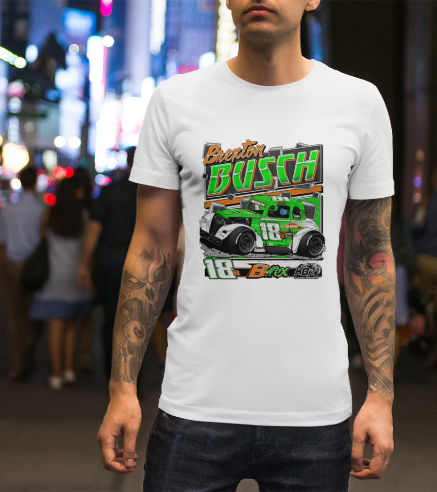 Brexton Busch 18 B Rex KBM Race Car Graphic 2026 T-Shirt