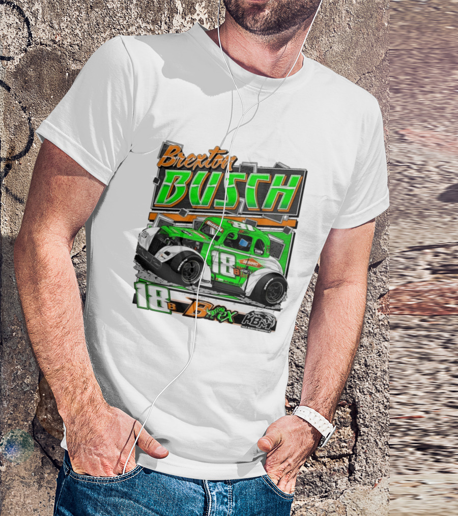 Brexton Busch 18 B Rex KBM Race Car Graphic 2026 T-Shirt
