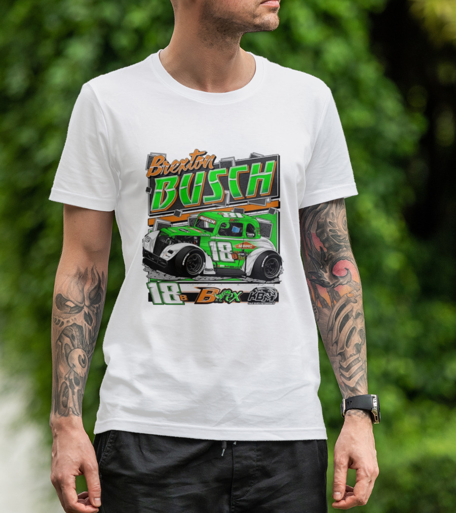 Brexton Busch 18 B Rex KBM Race Car Graphic 2026 T-Shirt