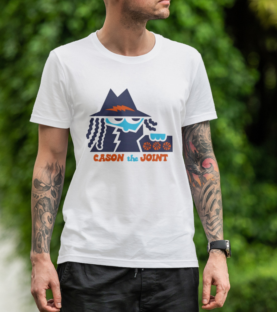 Cason The Joint Lightning Bolt Hat Basketball Trio T-Shirt
