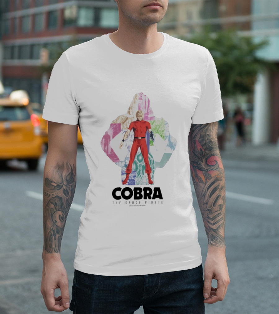 Cobra The Space Pirate Manga Vintage Collage T-Shirt