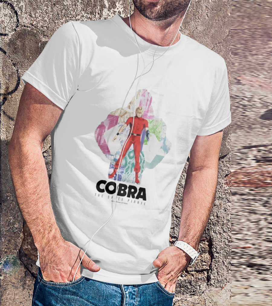 Cobra The Space Pirate Manga Vintage Collage T-Shirt