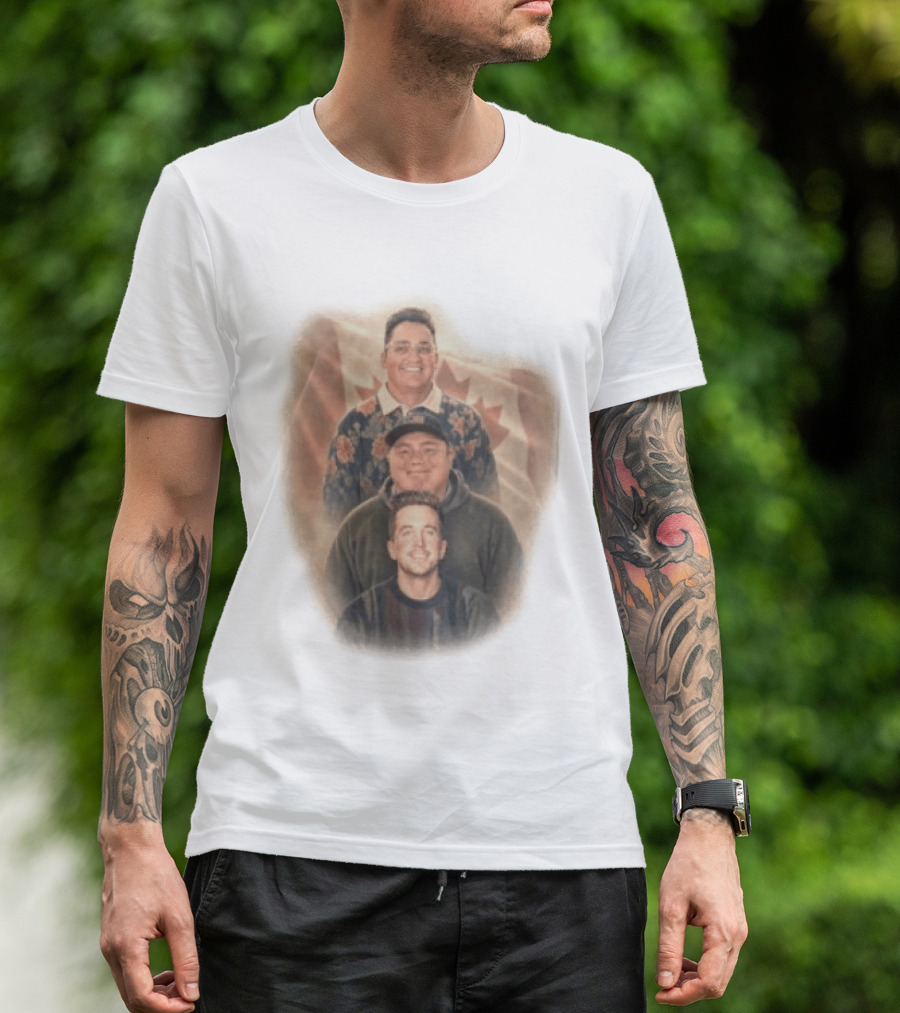 David Spencer Devin Trio Portrait Canadian Flag T-Shirt
