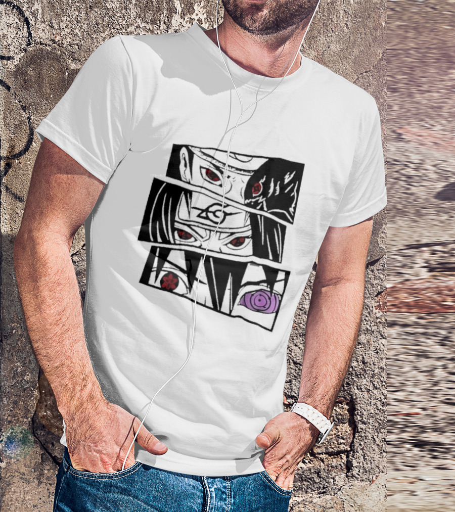 Uchiha Itachi Sasuke Sharingan Rinnegan Eyes Anime Trends 2026 T-Shirt