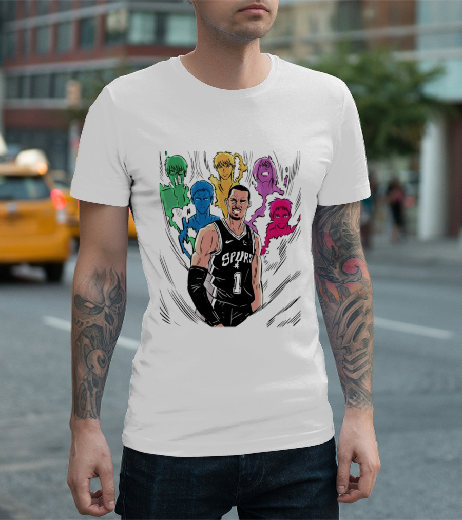 San Antonio Spurs Generation Of Miracles Anime Basketball T-Shirt