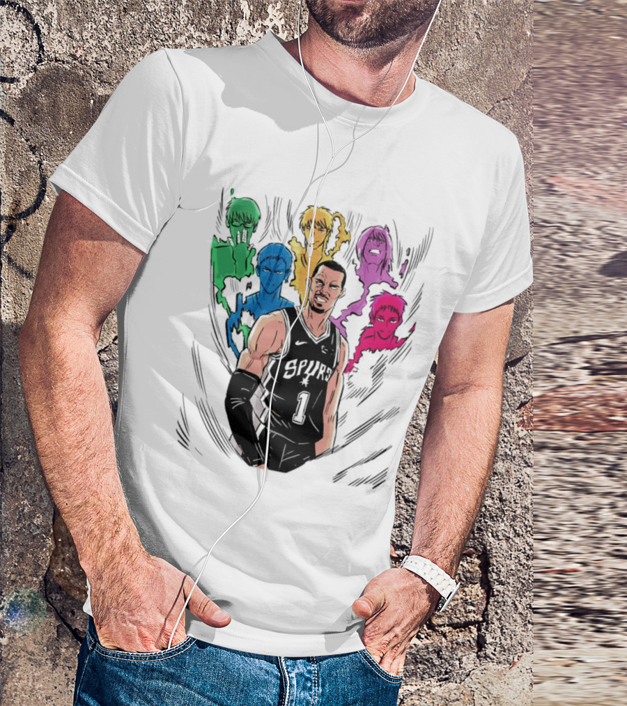 San Antonio Spurs Generation Of Miracles Anime Basketball T-Shirt
