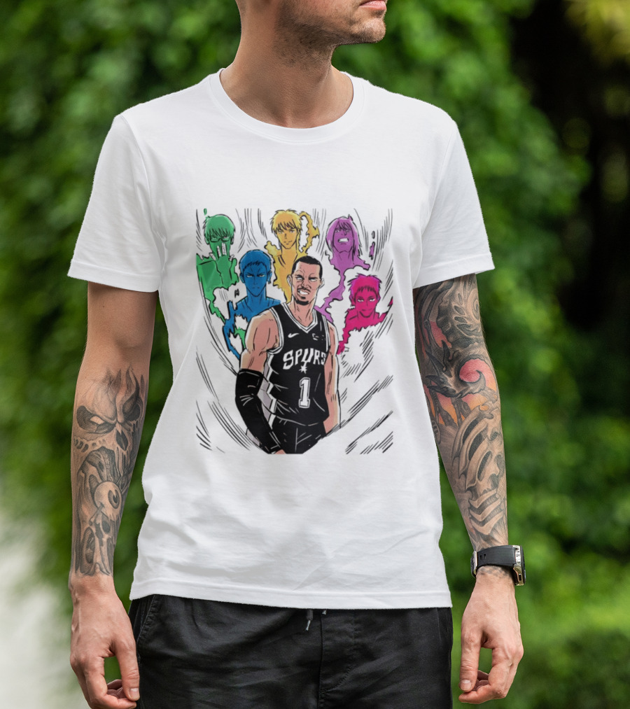 San Antonio Spurs Generation Of Miracles Anime Basketball T-Shirt