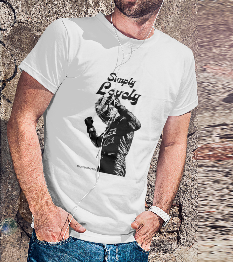 Simply Lovely Max Verstappen Racing Celebration Pose T-Shirt