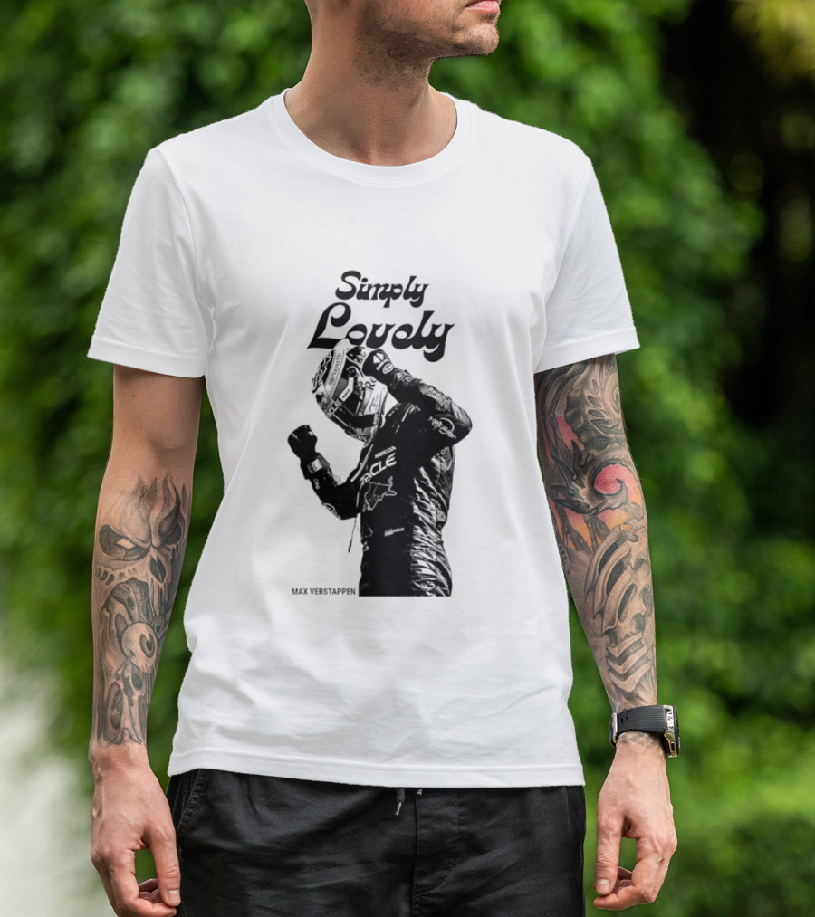 Simply Lovely Max Verstappen Racing Celebration Pose T-Shirt