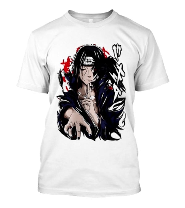 Itachi Uchiha Akatsuki Mangekyo Sharingan Raven Naruto Shippuden Anime T-Shirt