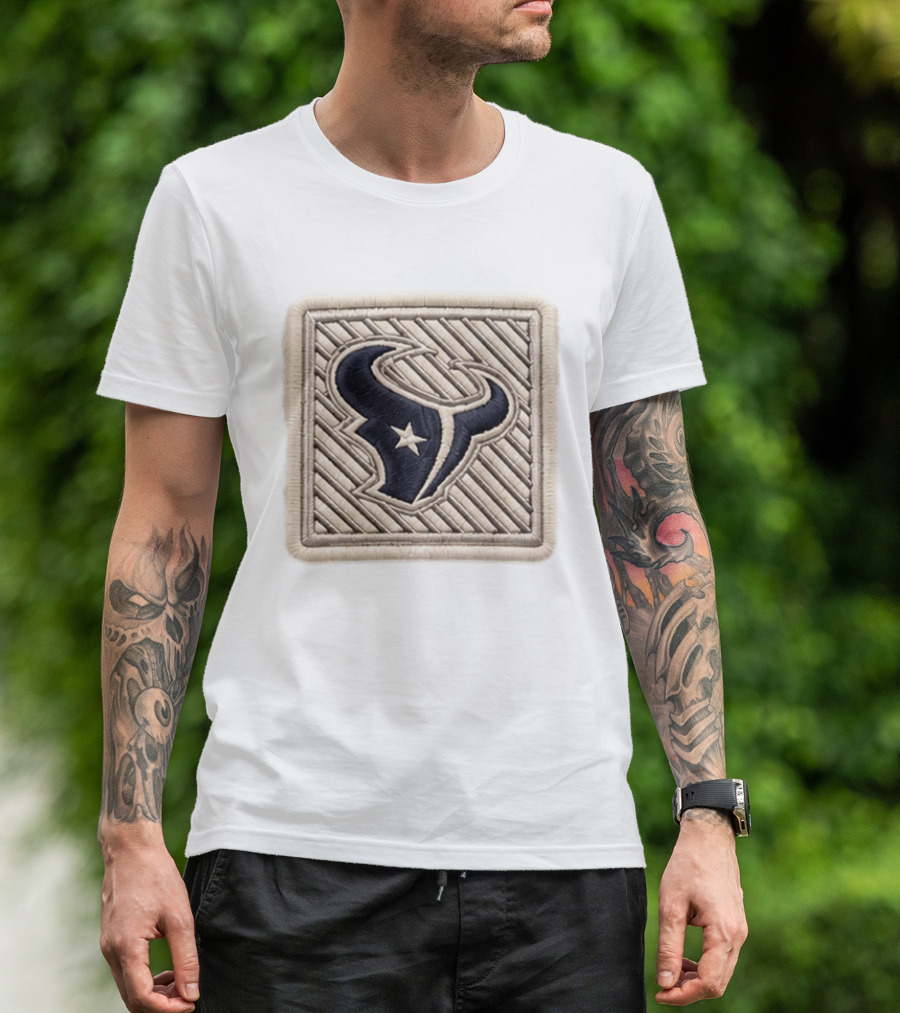 Texans 2026 Training Camp Hat Navy Bull Star Embroidery Patch T-Shirt