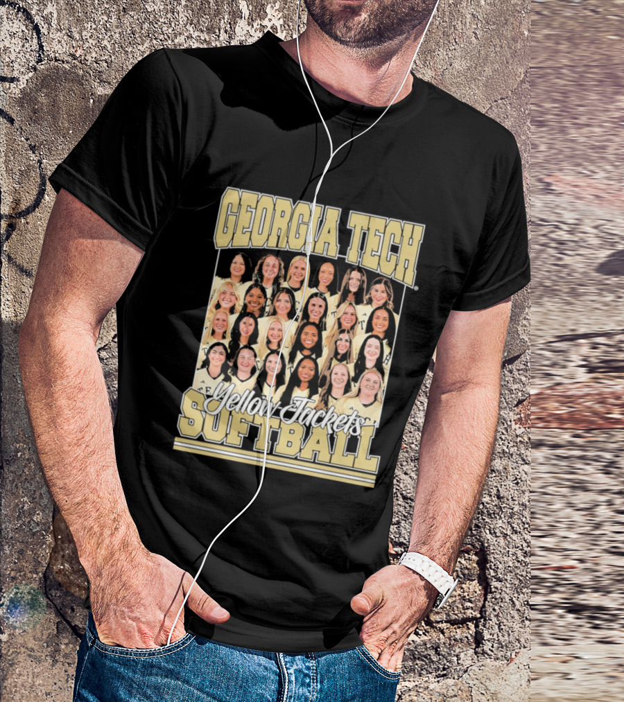 Georgia Tech Yellow Jackets Softball Women's Team Photo T-Shirt