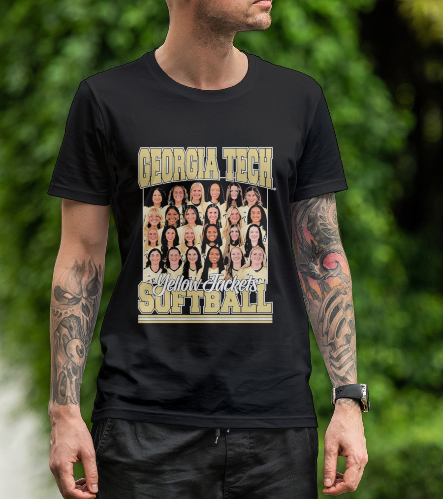 Georgia Tech Yellow Jackets Softball Women's Team Photo T-Shirt