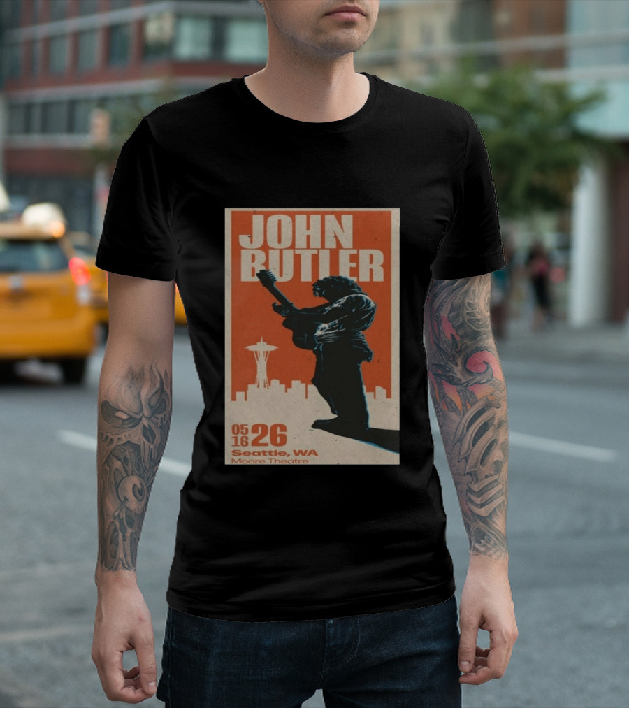 John Butler Live At Moore Theatre Seattle WA May 16 2026 T-Shirt