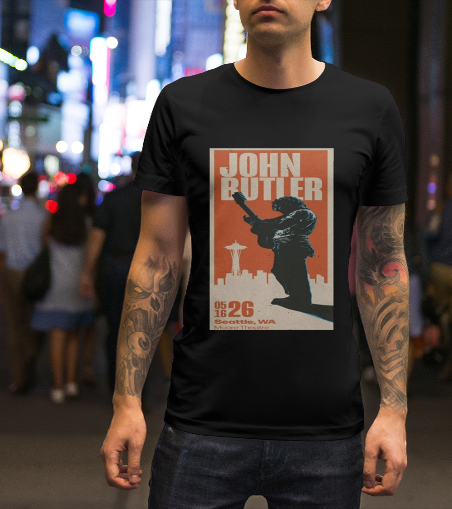 John Butler Live At Moore Theatre Seattle WA May 16 2026 T-Shirt