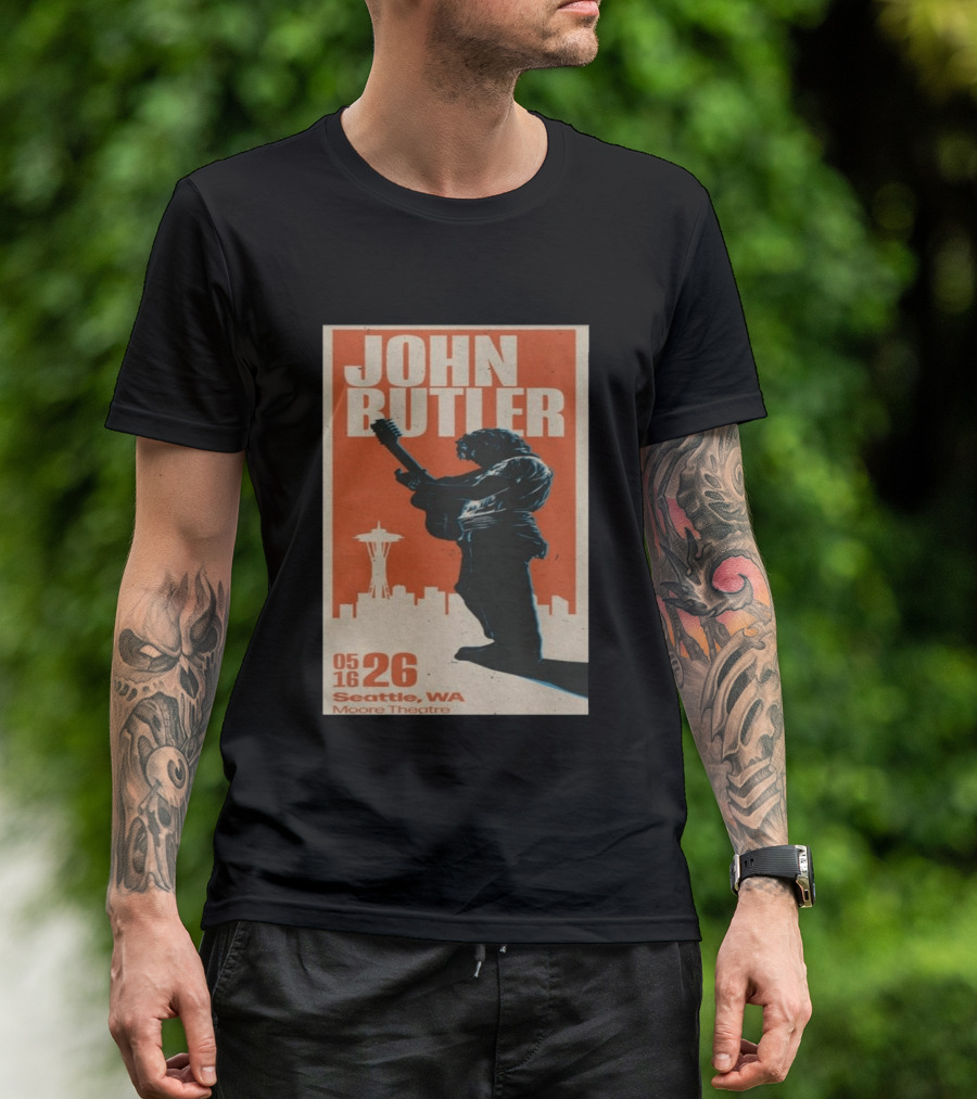 John Butler Live At Moore Theatre Seattle WA May 16 2026 T-Shirt