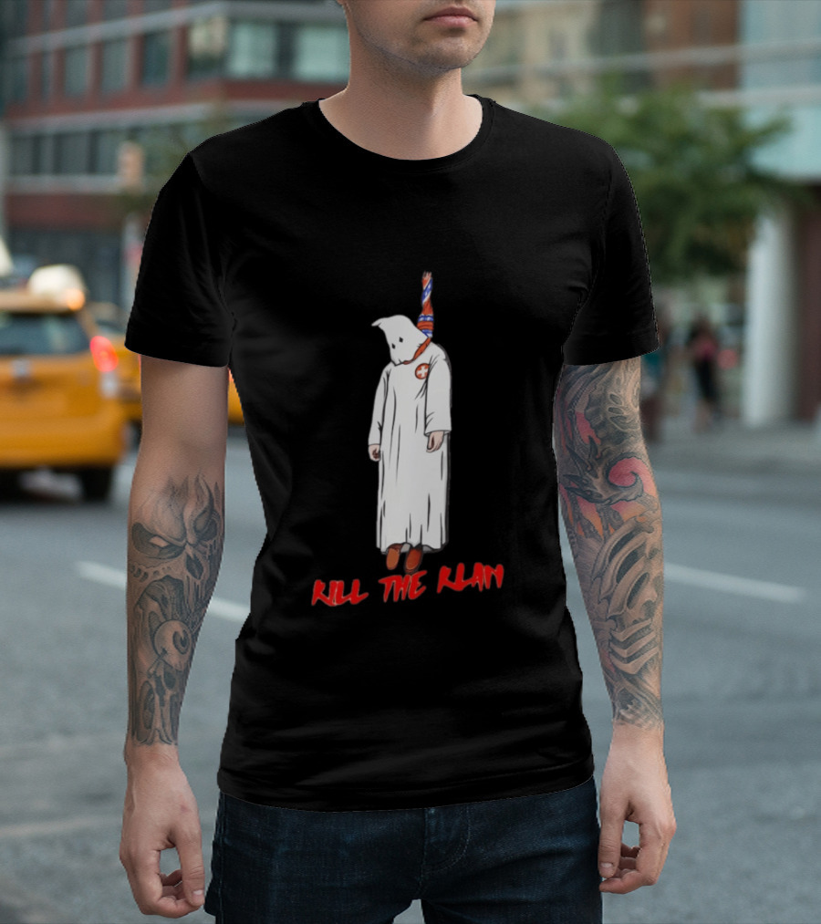 Kill The Klan Anti Fascist Message Iconic Protest T-Shirt