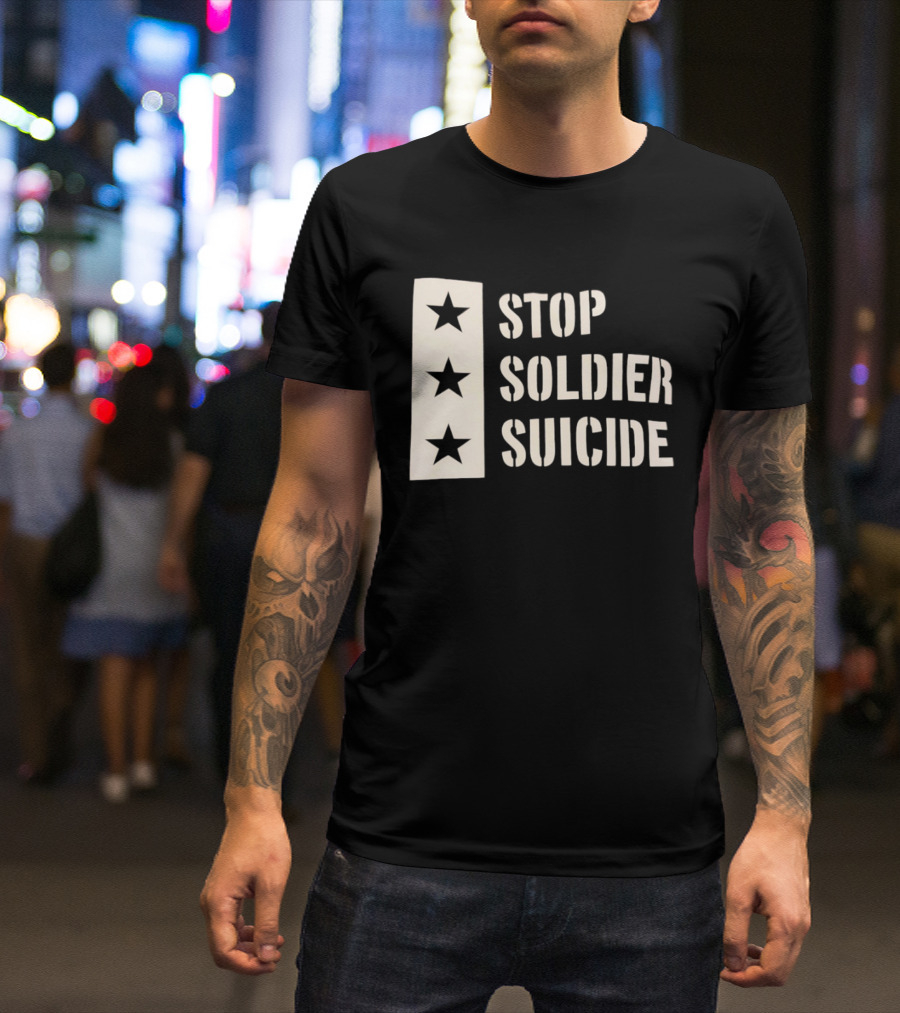 Stop Soldier Suicide Three Star T-Shirt