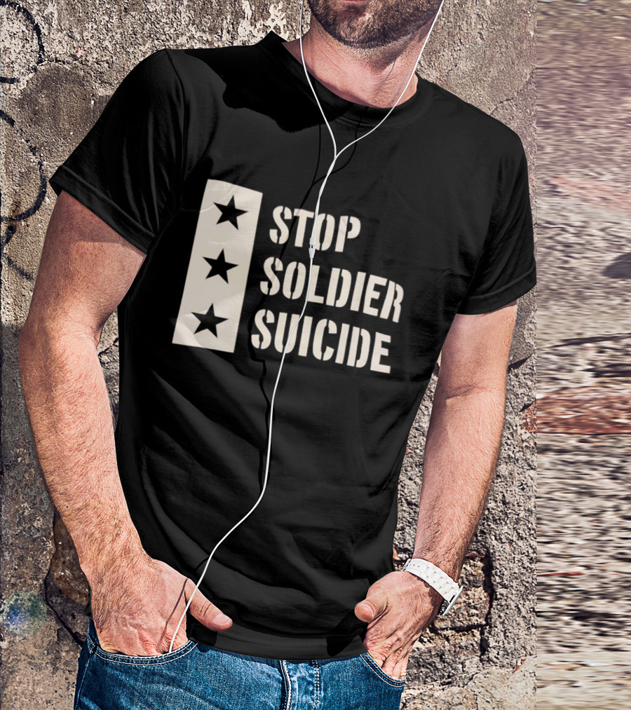 Stop Soldier Suicide Three Star T-Shirt