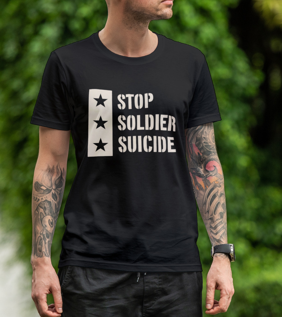 Stop Soldier Suicide Three Star T-Shirt
