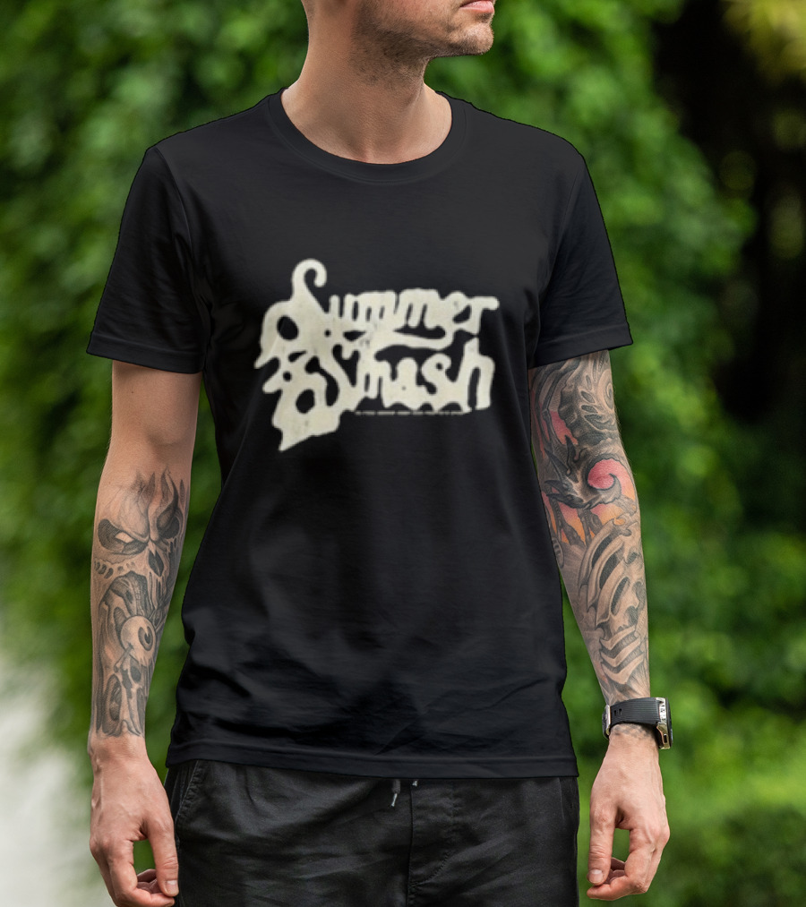 Summer Smash Festival Lineup 2026 Paint Splatter T-Shirt
