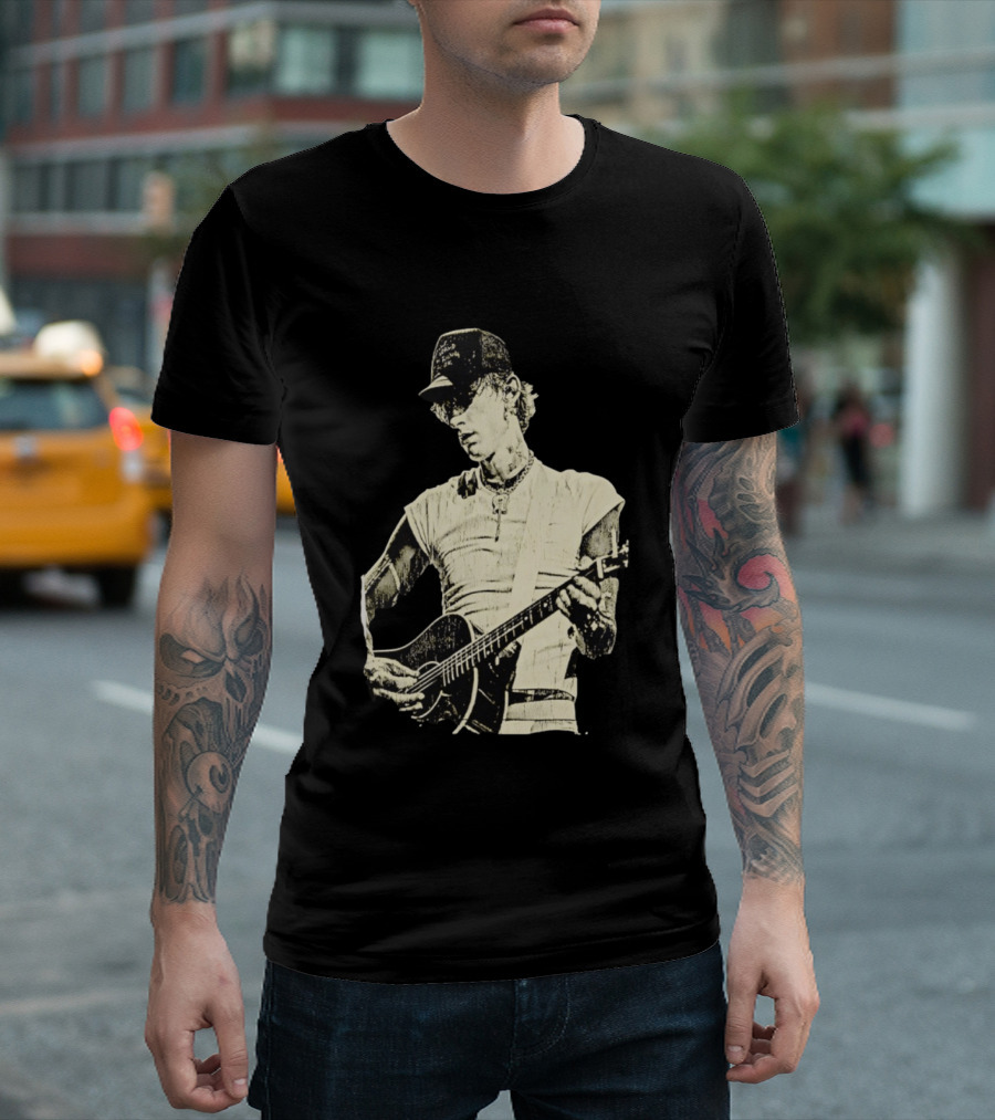 Machine Gun Kelly Americana Tour 2026 Vintage Guitar T-Shirt