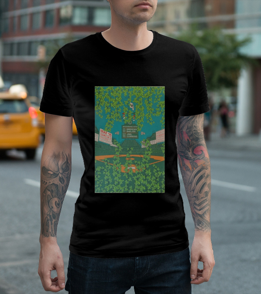 Umphrey's McGee An Evening With Brendan Bayliss Joel Cummins Garcia's Chicago IL May 16 Baseball Field T-Shirt