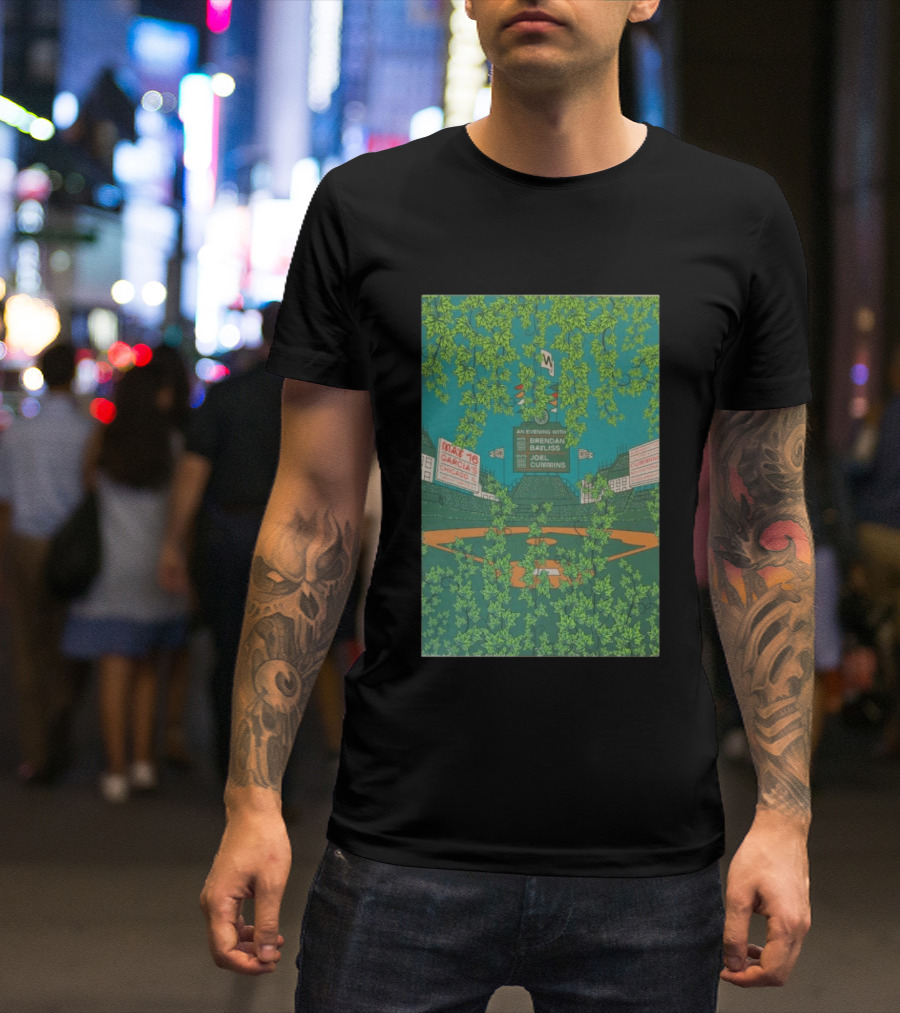 Umphrey's McGee An Evening With Brendan Bayliss Joel Cummins Garcia's Chicago IL May 16 Baseball Field T-Shirt