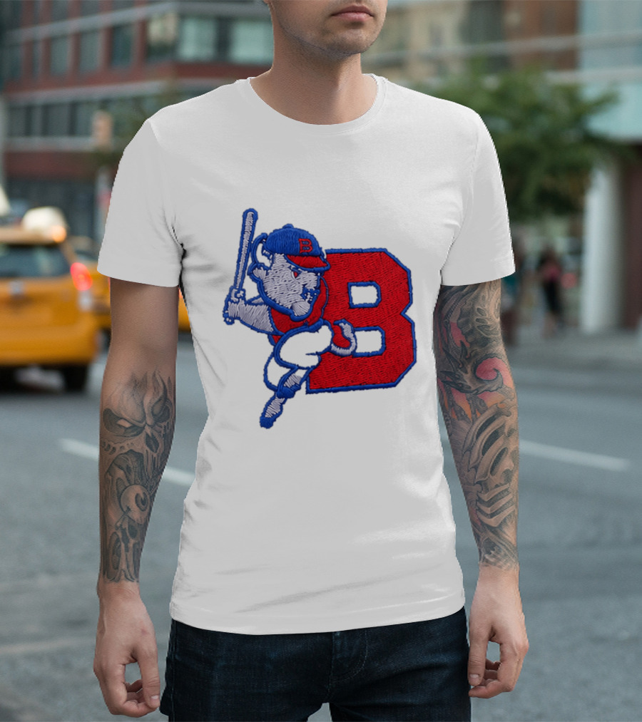 2026 Buffalo Bisons Big League Chew B Logo Baseball Bat Hitting Buffalo Embroidery Hat T-Shirt